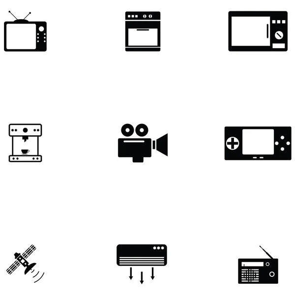Elektronik Icon Set — Stok Vektör