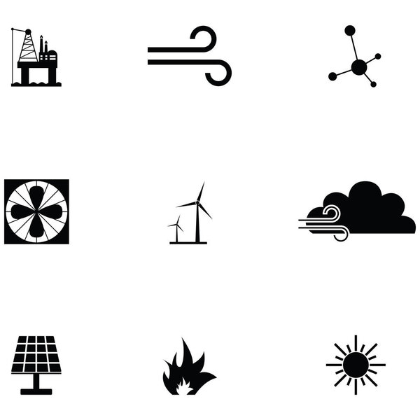 the energy icon set