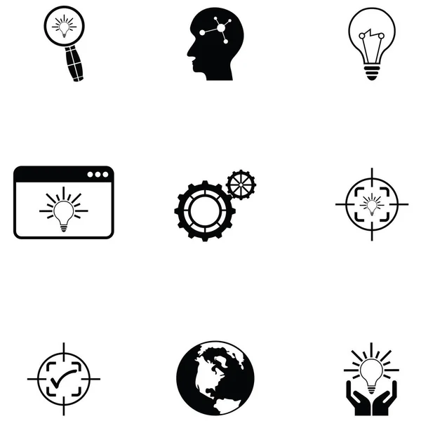 Knowledge Icon Set — Stock Vector