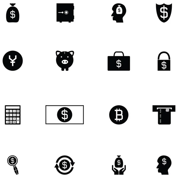 Money Icon Set — Stock Vector