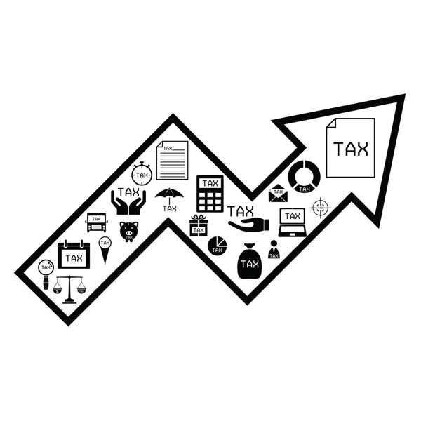 Pfeilsteuerkonzept — Stockvektor