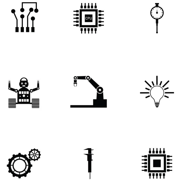 Robot Icon Set — Stock Vector