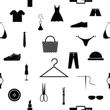 moda dikişsiz desen arka plan simgesi.
