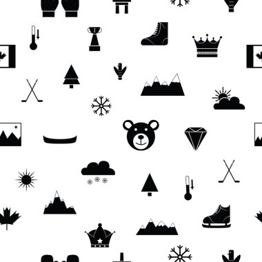 kanada dikişsiz desen arka plan simgesi.