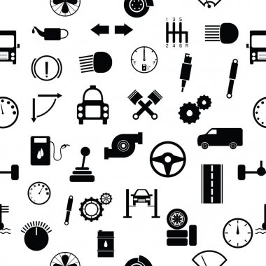 araba sorunsuz desen arka plan simgesi.