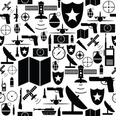 askeri Dikişsiz desen arka plan simgesi.