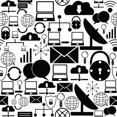 ağ sorunsuz desen arka plan simgesi.