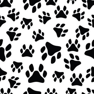 Pençe baskı dikişsiz desen arka plan simgesi.