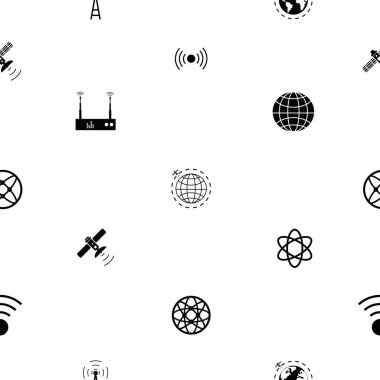 uydu dikişsiz desen arka plan simgesi.