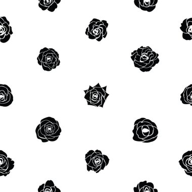 gül dikişsiz desen arka plan simgesi.