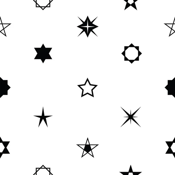 Étoile sans couture icône de fond de motif . — Image vectorielle