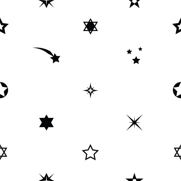 Étoile sans couture icône de fond de motif . — Image vectorielle
