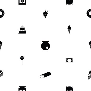 tatlı dikişsiz desen arka plan simgesi.