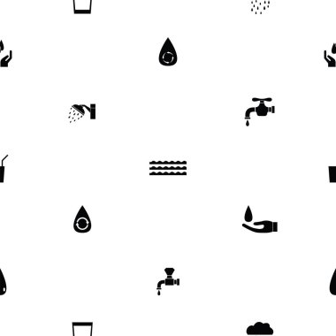 su sorunsuz desen arka plan simgesi.