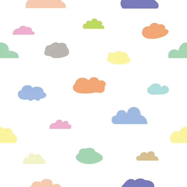 Nube patrón sin costuras icono de fondo . — Vector de stock