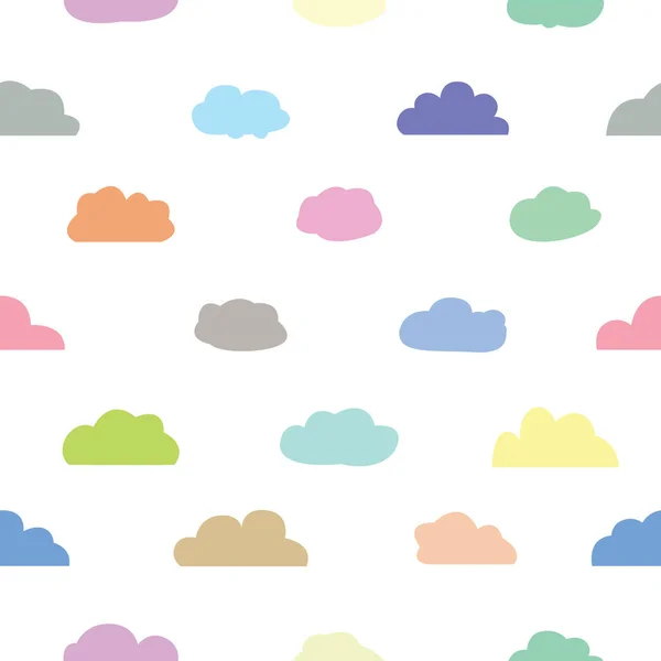 Wolke nahtlose Muster Hintergrund-Symbol. — Stockvektor