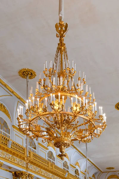 Petrohrad Rusko Duben 2018 Interiér Erbovní Sál State Hermitage Muzeum — Stock fotografie