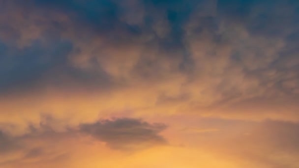 Time Lapse Colourful Nature Clouds Moving Sky Summer Season Sunset — Stock Video