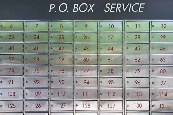 PO box service for customer at Post Office — Stock Photo, Image