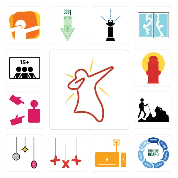 Conjunto Iconos Editables Simples Como Dab Tablero Discusión Decodificador Xxx — Archivo Imágenes Vectoriales