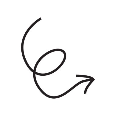 Karalama simge vektör web ve mobil uygulaması tasarımı, karalama logo kavramı için izole üzerinde beyaz arka plan