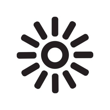 Yük göstergesi simge vektör işareti ve üzerinde beyaz izole sembolü 