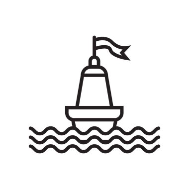 Simge vektör işareti ve beyaz arka plan üzerinde B izole sembolü şamandıra