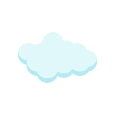 Cloude simge vektör işareti ve beyaz arka plan üzerinde cloude logo kavramı izole sembolü