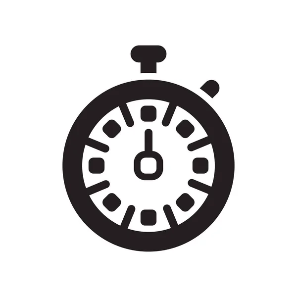 Χρονόμετρο εικόνα διάνυσμα σημάδι και σύμβολο που απομονώνονται σε λευκό φόντο, — Διανυσματικό Αρχείο