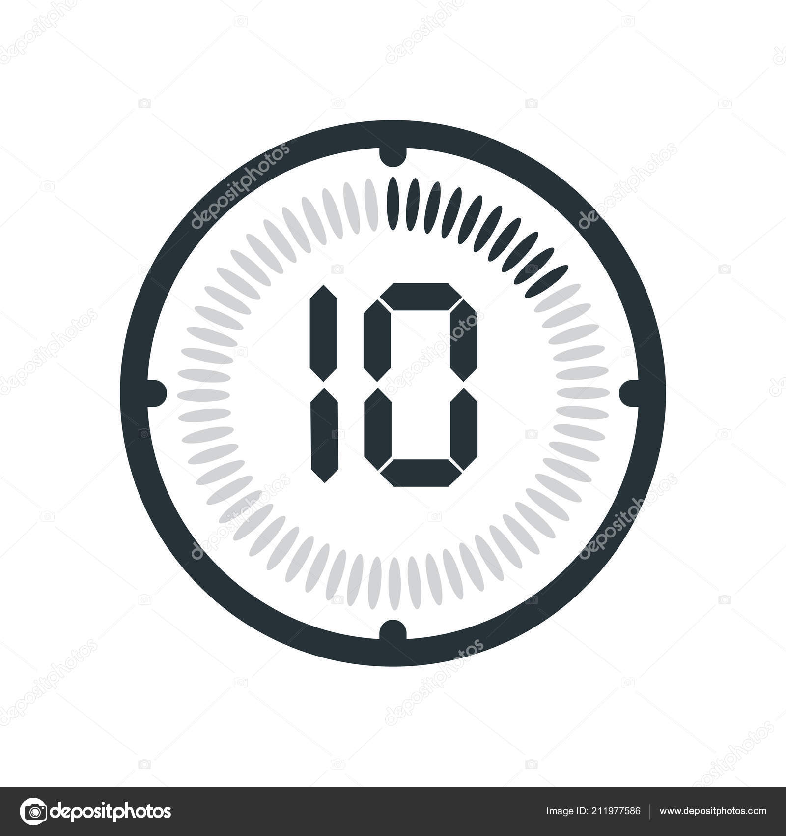 Icono Aislado Reloj Del Cronómetro Ilustración del Vector