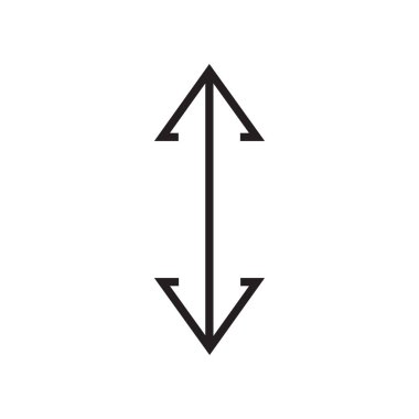 Çift ok simgesini vektör işareti ve üzerinde beyaz backg izole sembolü