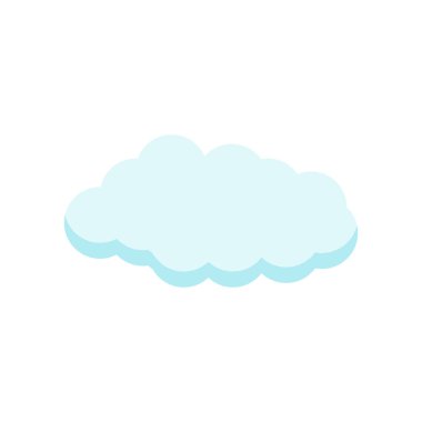 Cloude simge vektör işareti ve beyaz arka plan üzerinde cloude logo kavramı izole sembolü