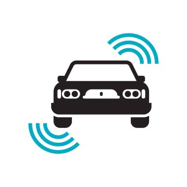 Otomatik pilot simge vektör işareti ve üzerinde beyaz backgrou izole sembolü