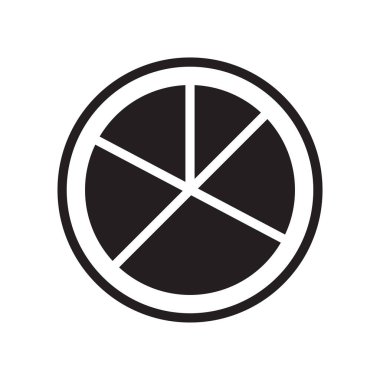 Pasta grafiği organizasyon simge vektör işareti ve w izole sembolü