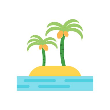 Ada simge vektör işareti ve beyaz arka plan üzerinde izole sembolü