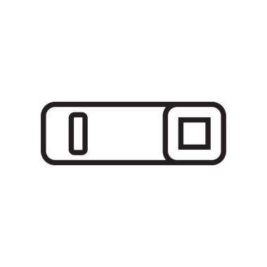 Simge vektör işareti ve beyaz arka plan üzerinde izole sembolü geçiş yapma,