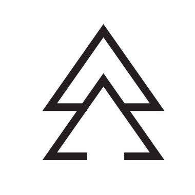 Ok simge vektör işareti ve üzerinde beyaz adam izole sembolü