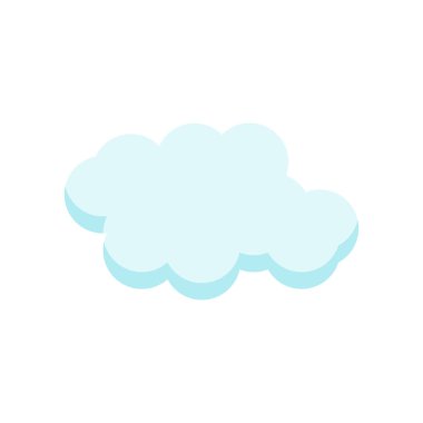 Cloude simge vektör işareti ve beyaz arka plan üzerinde cloude logo kavramı izole sembolü