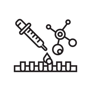 Damlalık simgesini vektör işareti ve beyaz arka plan üzerinde izole sembolü