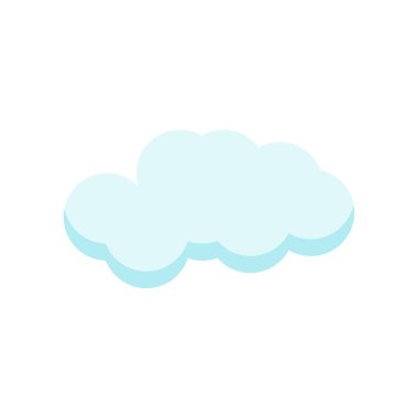 Cloude simge vektör işareti ve beyaz arka plan üzerinde cloude logo kavramı izole sembolü