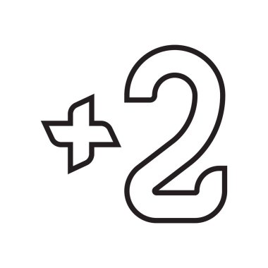 İki simge vektör işareti ve beyaz arka plan üzerinde Tw izole sembolü