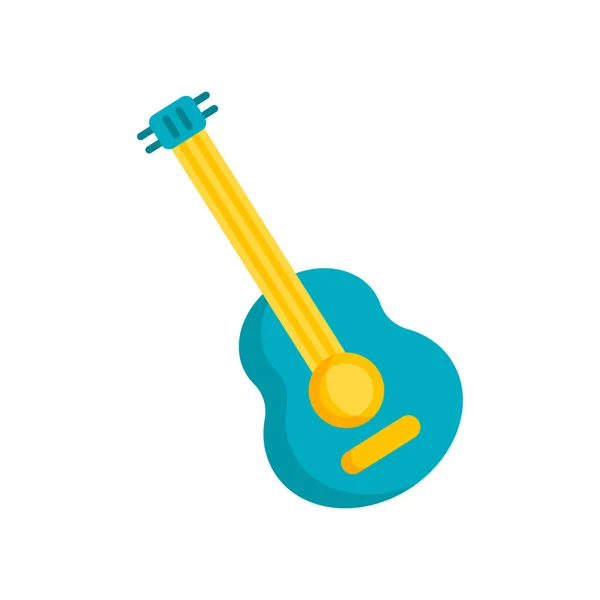 ギターのアイコン ベクトル記号とシンボルの白い背景に、ギターのロゴのコンセプトに分離 — ストックベクタ