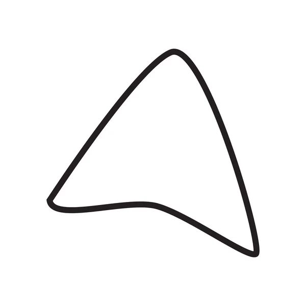 Icono Flecha Navegación Vector Aislado Fondo Blanco Para Diseño Web — Archivo Imágenes Vectoriales
