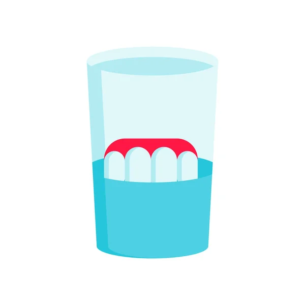 Οδοντοστοιχία εικονίδιο διάνυσμα σημάδι και σύμβολο που απομονώνονται σε λευκό φόντο — Διανυσματικό Αρχείο