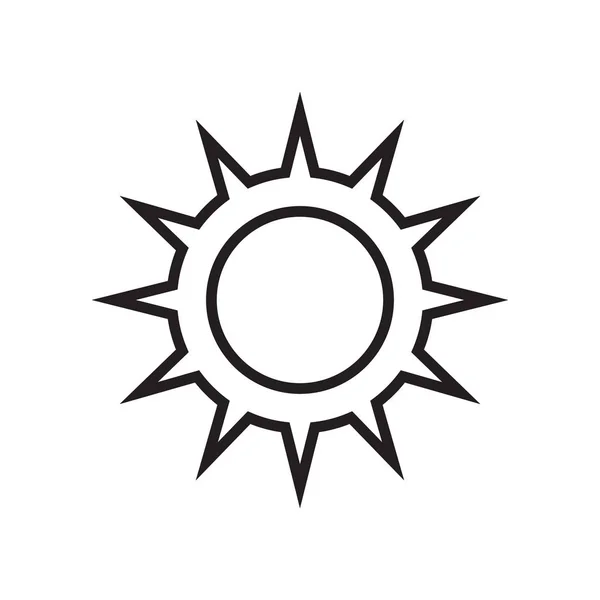Ljusstyrkan ikonen vektor logga och symbol isolerad på vit backgro — Stock vektor