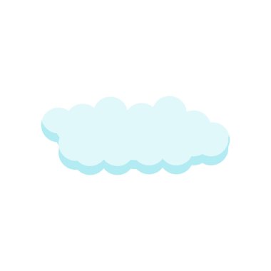 Cloude simge vektör işareti ve beyaz arka plan üzerinde cloude logo kavramı izole sembolü