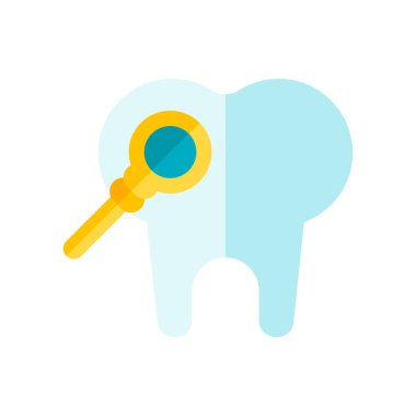 Diş simge vektör işareti ve beyaz arka plan üzerinde izole sembolü, 