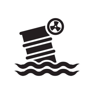 Varil simge vektör işareti ve beyaz arka plan üzerinde izole sembolü,