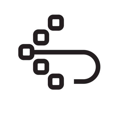 sol ok simge vektör işareti ve üzerinde beyaz backgro izole sembolü