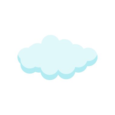 Cloude simge vektör işareti ve beyaz arka plan üzerinde cloude logo kavramı izole sembolü